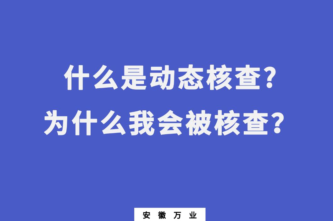 什么是动态核查?为什么我会被核查？