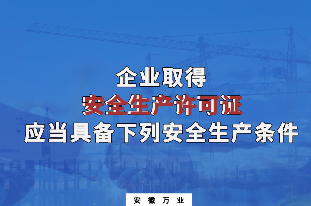 企业取得安全生产许可证应当具备下列安全生产条件